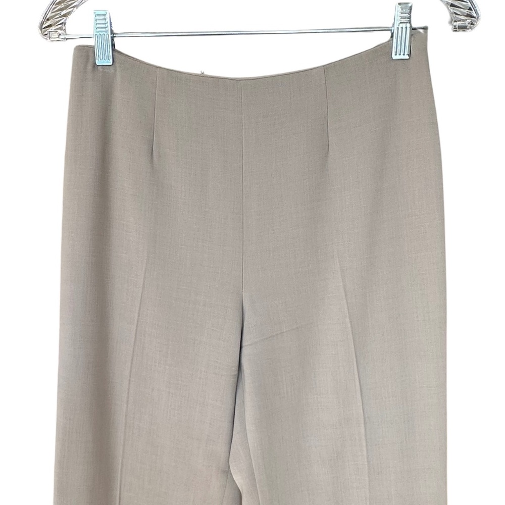 Worth Women's Wool Dress Pants Trousers Fully Lined & Pleated Tan-Taupe - Picture 4 of 9